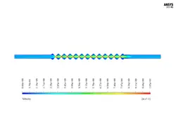 صدا خفه کن صفحه ای، شبیه سازی با انسیس فلوئنت
