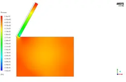 دودکش خورشیدی برای سیستم HVAC اتاق، شبیه سازی با انسیس فلوئنت