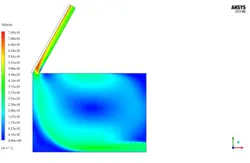 دودکش خورشیدی برای سیستم HVAC اتاق، شبیه سازی با انسیس فلوئنت