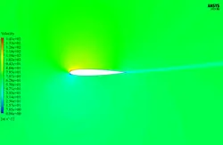 تولید صدا برروی ایرفویل، شبیه سازی با انسیس فلوئنت