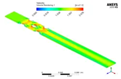 انتقال حرارت نانو سیال در یک مبدل حرارتی متخلخل، شبیه سازی با انسیس فلوئنت