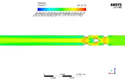 انتقال حرارت نانو سیال در یک مبدل حرارتی متخلخل، شبیه سازی با انسیس فلوئنت