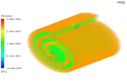 انتقال حرارت در مبدل حرارتی حلزونی، شبیه سازی با انسیس فلوئنت