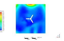 تولید صدا پنکه سقفی در اتاق، شبیه سازی با انسیس فلوئنت