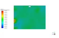 تولید صدا پنکه سقفی در اتاق، شبیه سازی با انسیس فلوئنت