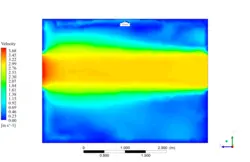 تولید صدا پنکه سقفی در اتاق، شبیه سازی با انسیس فلوئنت