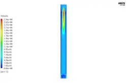 جذب آمونیاک در آب در برج جذب، شبیه سازی با انسیس قلوئنت