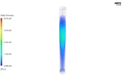 جذب آمونیاک در آب در برج جذب، شبیه سازی با انسیس قلوئنت