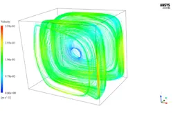 سیستم گرمایش از کف (یکنواخت) اتاق، شبیه سازی با انسیس فلوئنت
