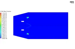 احتراق غیر پیش آمیخته، شبیه سازی با انسیس فلوئنت