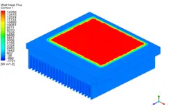 خنک کاری سینک حرارتی IGBT، شبیه سازی با انسیس فلوئنت