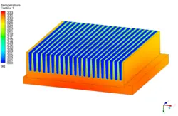 خنک کاری سینک حرارتی IGBT، شبیه سازی با انسیس فلوئنت