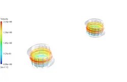 توربو ونتیلاتور، شبیه سازی با انسیس فلوئنت