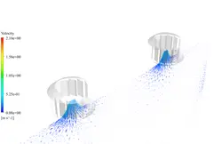 توربو ونتیلاتور، شبیه سازی با انسیس فلوئنت