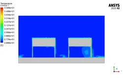 تابش خورشیدی در ساعات مختلف، شبیه سازی با انسیس فلوئنت