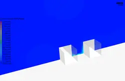 آلودگی هوا درون کنیون (canyon) خیابانی، شبیه سازی با انسیس فلوئنت