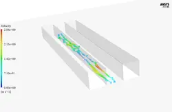 آلودگی هوا درون کنیون (canyon) خیابانی، شبیه سازی با انسیس فلوئنت