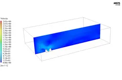 آلودگی هوا درون کنیون (canyon) خیابانی، شبیه سازی با انسیس فلوئنت