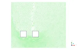 سقوط اجسام در آب با مش متحرک، شبیه سازی با انسیس فلوئنت