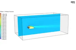 یخ زدن روی سطح ایرفویل سه بعدی، شبیه سازی با انسیس فلوئنت