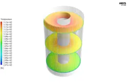 سینک حرارتی میکروکانال، افزایش انتقال حرارت، شبیه سازی با انسیس فلوئنت