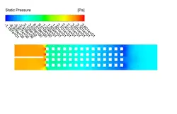 میکسر متخلخل، انتقال حرارت نانوسیال، شبیه سازی با انسیس فلوئنت