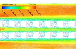 میکسر متخلخل، انتقال حرارت نانوسیال، شبیه سازی با انسیس فلوئنت