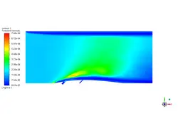 خنک سازی سطح ایرفویل توسط ورودی های جانبی هوا، شبیه سازی با انسیس فلوئنت