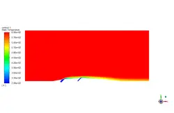 خنک سازی سطح ایرفویل توسط ورودی های جانبی هوا، شبیه سازی با انسیس فلوئنت