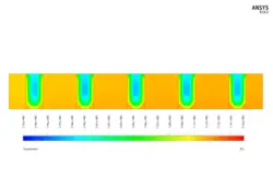 خنک کننده هیت سینک، شبیه سازی با انسیس فلوئنت