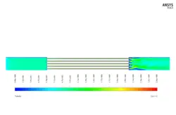 خنک کننده هیت سینک، شبیه سازی با انسیس فلوئنت