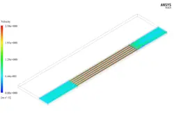 خنک کننده هیت سینک، شبیه سازی با انسیس فلوئنت