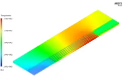 خنک کننده هیت سینک، شبیه سازی با انسیس فلوئنت