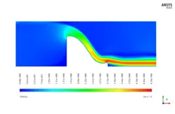 سرریز Ogee، شبیه سازی با انسیس فلوئنت