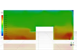 انتقال حرارت تشعشع اتاق کامپیوتر، شبیه سازی با انسیس فلوئنت