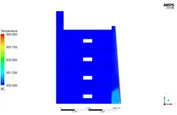 برج باد دو بعدی، شبیه سازی با انسیس فلوئنت
