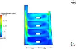 برج باد دو بعدی، شبیه سازی با انسیس فلوئنت