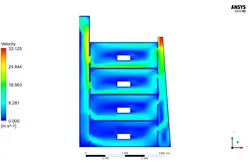 برج باد دو بعدی، شبیه سازی با انسیس فلوئنت