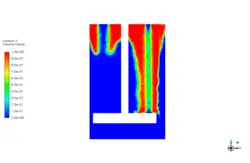 مخزن مخلوط کن (میکسر)، شبیه سازی با انسیس فلوئنت