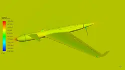 پهپاد ScanEagle، شبیه سازی با انسیس فلوئنت