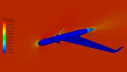 پهپاد ScanEagle، شبیه سازی با انسیس فلوئنت