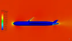 پهپاد ScanEagle، شبیه سازی با انسیس فلوئنت