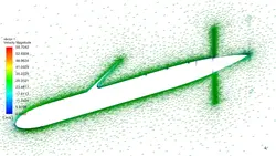 پهپاد ScanEagle، شبیه سازی با انسیس فلوئنت