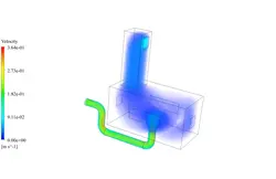 برج بادی با قنات، شبیه سازی با انسیس فلوئنت