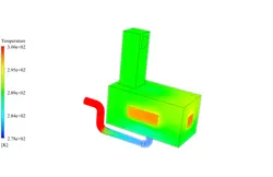 برج بادی با قنات، شبیه سازی با انسیس فلوئنت