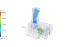 برج بادی با قنات، شبیه سازی با انسیس فلوئنت