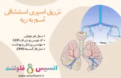 تزریق اسپری استنشاقی آسم به ریه، شبیه سازی با انسیس فلوئنت