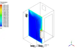 اسپری خوشبو کننده هوا در سرویس بهداشتی، شبیه سازی با انسیس فلوئنت