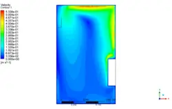 اسپری خوشبو کننده هوا در سرویس بهداشتی، شبیه سازی با انسیس فلوئنت