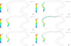 آلودگی آب در رودخانه پر پیچ و خم، شبیه سازی با انسیس فلوئنت